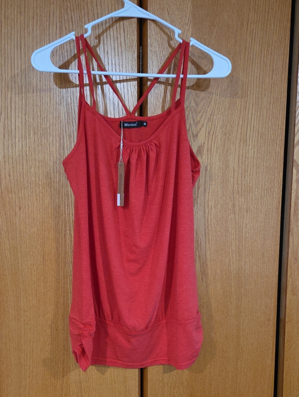 Red Double-Strap Women's Tank Top